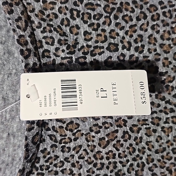 Anthropologie t.la Leopard Ruffle Sleeve Tee Boho NWT LP - Picture 6 of 10